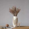 Grand Vase Blanc Décoratif 35cm