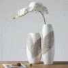 Grand Vase Blanc Décoratif 35cm
