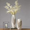 Grand Vase Blanc Décoratif 45cm (1) Grand Vase Blanc Décoratif 45cm