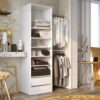 Kit_Dressing_1_Colonne_2_Penderies_Et_2_Tiroirs_-_Blanc_-_L_117_X_P_48_X_H_200 Kit Dressing 1 Colonne 2 Penderies Et 2 Tiroirs - Blanc - L 117 X P 48 X H 200