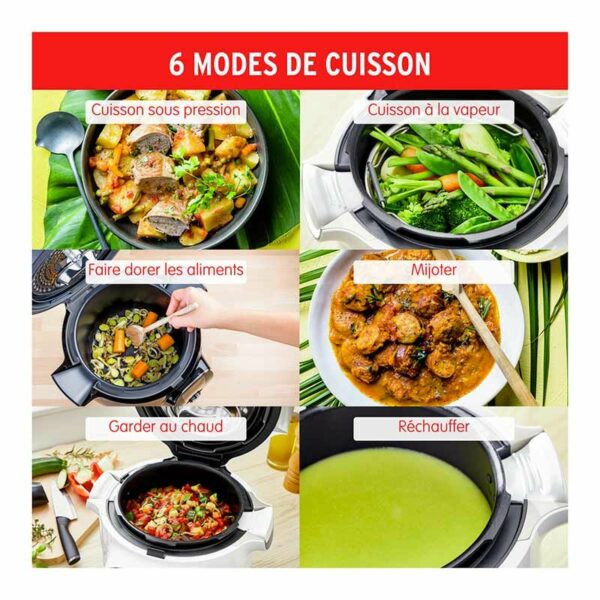 P980455-3 Multicuiseur MOULINEX COOKEO CE854B10 80 recettes