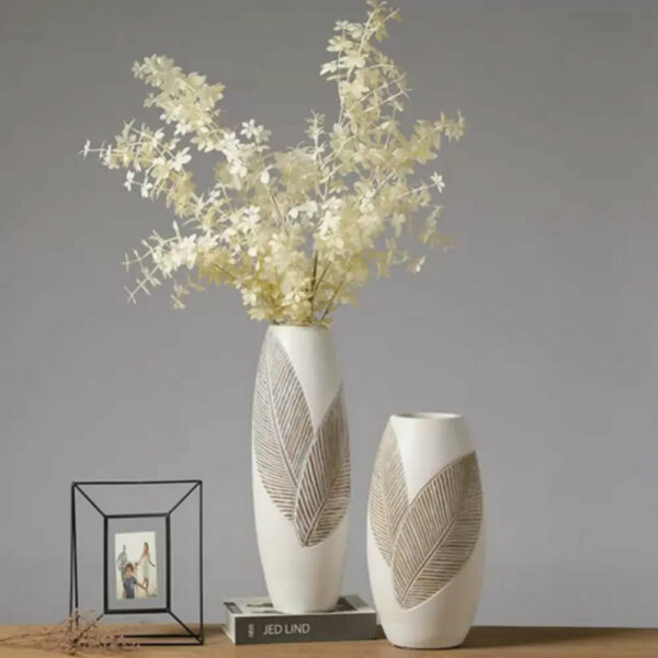 grand-vase-blanc-186 Grand Vase Blanc Décoratif 45cm