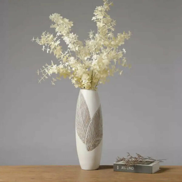 grand-vase-blanc-45-cm Grand Vase Blanc Décoratif 45cm