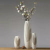 Grand Vase Blanc Décoratif 80cm