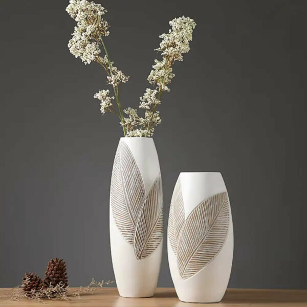 grand-vase-blanc-594 Grand Vase Blanc Décoratif 45cm