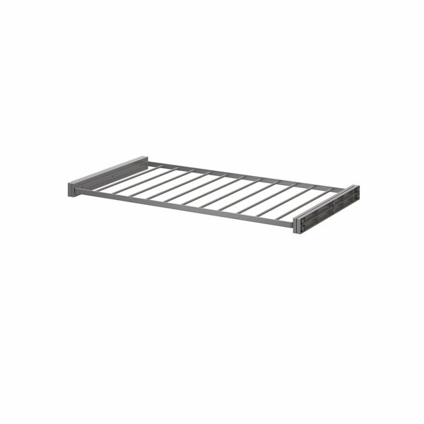 porte-pantalons-coulissant-en-acier-gris-11-barres Porte pantalons coulissant en acier gris 11 barres L. 96,4 x P. 51 cm