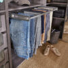 porte-pantalons-coulissant-en-acier-gris-11-barres4 Porte pantalons coulissant en acier gris 11 barres L. 96,4 x P. 51 cm
