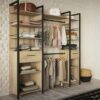 telechargement_0aac47f2-726c-4a3d-8bbf-91524f680928 Aménagement Dressing Extensible Chêne/noir - Gari - L 140/179 X L 48 X H 207 Cm