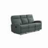 Canapé relax 3 places OSCAR tissu Gris anthracite