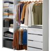 Kit dressing ouvert blanc Karisma 1 colonne L. 181,5 x H. 200,4 x P. 39,95 cm