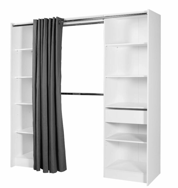 telechargement_17_c3b64711-20be-4e0f-ba4f-1c58c8b604f1 Kit dressing 2 colonnes réversibles avec rideau Eklips II coloris blanc H. 200 x L. 200 x P. 48 cm