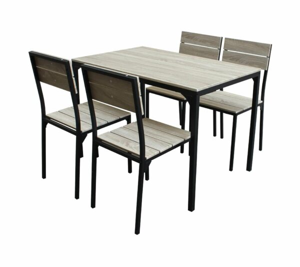 telechargement_1_020875c5-2902-4973-b958-fc074dbc6e19 Ensemble table + 4 chaises EDISON Noir et Imitation chêne