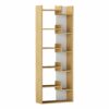 Bibliothèque KLAPO imitation chêne et blanc