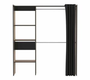 telechargement_1_0cf2cba9-6f17-45ad-b2ff-f6945569bd41 Kit Placard Avec Rideau Coloris Chêne Brosse/noir Mat - 168,2 X 187 X 50 Cm