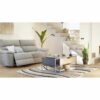 Canapé 3 places 2 relax électriques ORION tissu gris clair