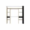 telechargement_1_398991af-88c7-48c1-8951-3eae2a9af0d4 Dressing Avec Rideau - 2 Colonnes Avec 2 Tiroirs + 2 Penderies - Décor Chêne Jackson Et Noir - Como