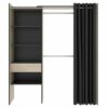 telechargement_1_608da94e-6937-47dd-b678-7ff09182eaf2 Armoire Dressing Extensible Avec Rideau + 1 Tiroir - L. 110-160 X H. 203 X P. 50 Cm