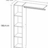 telechargement_1_7ba088b4-34ed-4ef0-bb48-610519617abf Kit dressing 1 colonne ajustable Pole décor blanc H. 180 x L. 120 x P. 39,7 cm