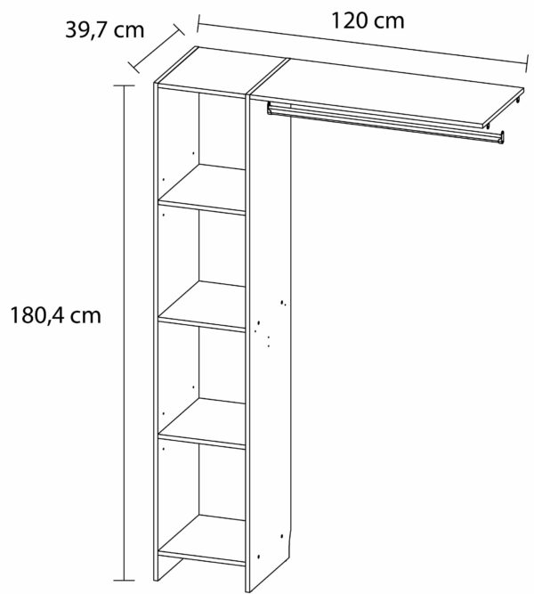 telechargement_1_7ba088b4-34ed-4ef0-bb48-610519617abf Kit dressing 1 colonne ajustable Pole décor blanc H. 180 x L. 120 x P. 39,7 cm