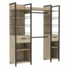 telechargement_2_1dfa510f-ab8e-4e3a-8045-cf267fb385bb Aménagement Dressing Extensible Chêne/noir - Gari - L 140/179 X L 48 X H 207 Cm