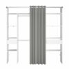 telechargement_2_423c20bb-1928-44d4-ac70-0f54bead8d62 Dressing Avec Rideau - 2 Tiroirs Et 2 Colonnes - Décor Blanc - L 198 X P 40 X H 203 Cm - Artic