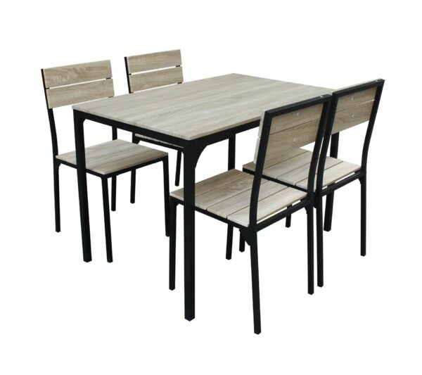telechargement_2_4df710d8-4f74-4845-b2ff-0cbbcd54d964 Ensemble table + 4 chaises EDISON Noir et Imitation chêne