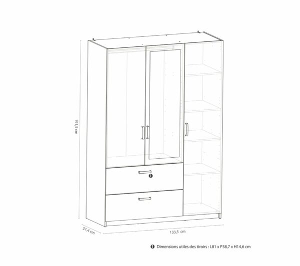 telechargement_2_5d0804f6-f272-403c-88ac-a9c6c0cb1a3d Armoire 3 portes 2 tiroirs L.134 cm READY imitation chêne kronberg et blanc