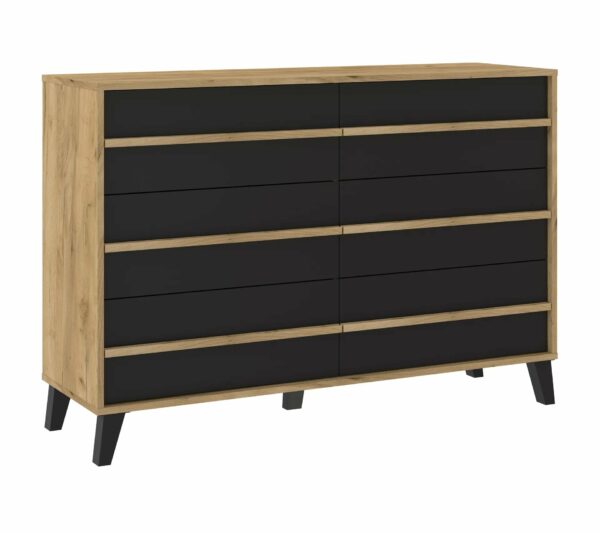 telechargement_2_5f0c6cc8-5dc9-4310-9351-651308821171 Commode 6 tiroirs OTTAWA imitation Chêne et noir