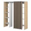 telechargement_2_e35a8a35-3c44-4af6-bcba-4eda8cfdf6b2 Dressing Tom Chêne Naturel Et Rideau Taupe Deux Colonnes 185,3 X 182