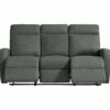 Canapé relax 3 places OSCAR tissu Gris anthracite