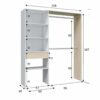telechargement_3_0950edee-7268-4ea3-94a1-f06c3471ca8d Aménagement Dressing Réversible Blanc/chêne - Daji - L 158 X L 40 X H 187 Cm