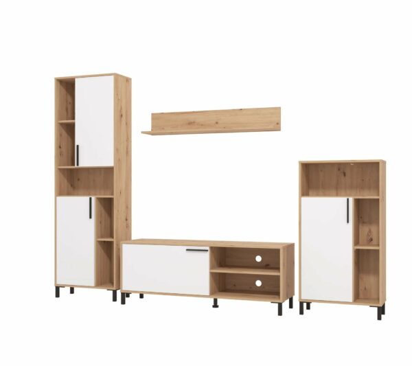 telechargement_3_34e59290-a7d2-44dd-9dac-b0e8591429fa Ensemble meuble TV CANTAL (4 éléments) imitation chêne et blanc