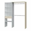 Armoire dressing CAMILA imitation Chêne et blanc