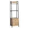 Kit dressing 2 tiroirs L.52 cm BONO imitation chêne et noir