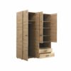 telechargement_3_a5c5936a-92b1-48c7-af5d-df024553bc4a Armoire avec miroir, étagères, penderie et tiroirs LEON imitation Chêne et noir