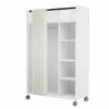 Kit dressing avec rideau L.100 cm MOVE blanc