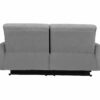 Canapé 3 places 2 relax manuels CORRANO tissu gris clair