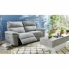 Canapé 3 places 2 relax électriques ORION tissu gris clair