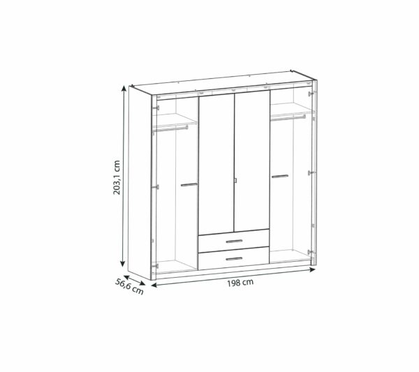 telechargement_4_6c0b12df-6592-43b8-9791-79eb6b0c4077 Armoire 4 portes avec miroir COLO lingère et penderie imitation chêne et noir