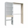 telechargement_4_9740d81f-a5b7-4870-9955-f3bf4628d154 Aménagement Dressing Réversible Blanc/chêne - Daji - L 158 X L 40 X H 187 Cm