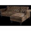 Canapé angle droit convertible COLETTA Tissu vintage