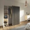 Dressing Tom Blanc Et Rideau Taupe Une Colonne 160 X 182