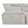Canapé 3 places relax électrique ATOW tissu gris clair