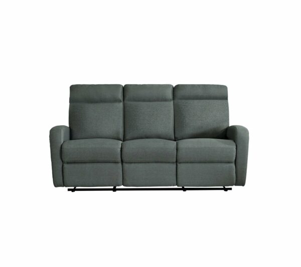 Canapé relax 3 places OSCAR tissu Gris anthracite