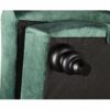 Méridienne convertible avec coffre LALOU effet velours vert