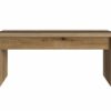 Table basse avec plateau relevable YANA Imitation chêne et noir