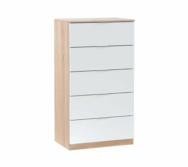telechargement_5_5a79d731-88e2-4b3f-9e19-3284489ddb5f Commode 5 tiroirs LINEA Blanc et imitation chêne