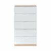 telechargement_6_0377f37f-a539-4186-934b-08e0136fd5ee Commode 5 tiroirs LINEA Blanc et imitation chêne