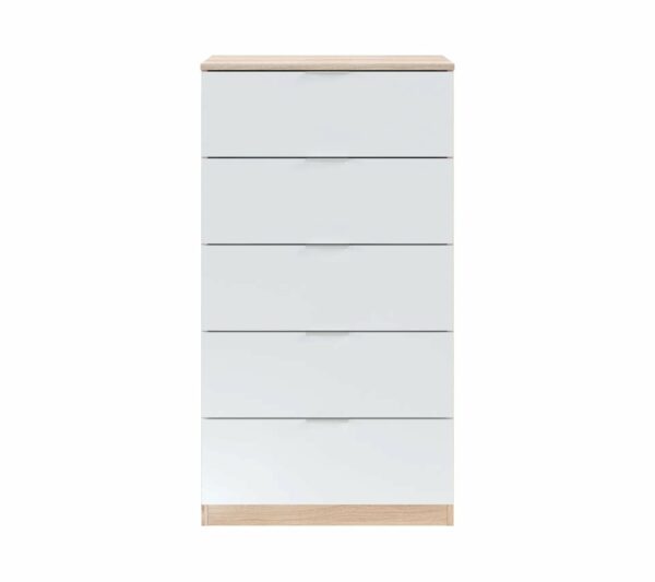 telechargement_6_0377f37f-a539-4186-934b-08e0136fd5ee Commode 5 tiroirs LINEA Blanc et imitation chêne