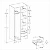 telechargement_6_ad590e19-8f78-4de2-b5bb-1488c9c0f6ba Armoire DAILY2 avec 2 portes 2 tiroirs imitation Chêne sonoma et blanc